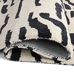 Hochflorteppiche - Zebra Tufted Wool Premium (weiß/schwarz)
