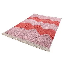 Hochflorteppiche - Amira Natural Cotton Shaggy (rosa)