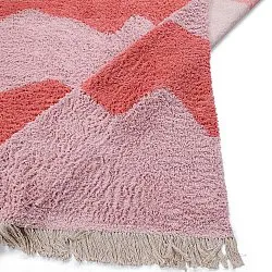 Hochflorteppiche - Amira Natural Cotton Shaggy (rosa)