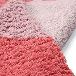 Hochflorteppiche - Amira Natural Cotton Shaggy (rosa)