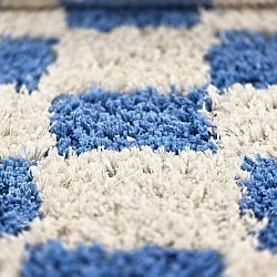 Hochflorteppiche - Atrani Natural Cotton Shaggy (blau)