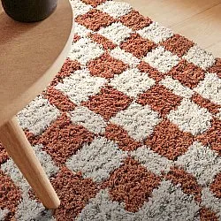 Hochflorteppiche - Atrani Natural Cotton Shaggy (orange)