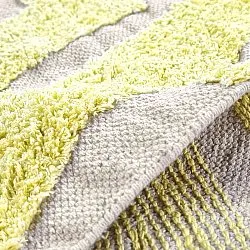 Rund Teppich - Callista Natural Cotton Shaggy (gelb)