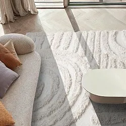 Hochflorteppiche - Cazorla Natural Cotton Shaggy (cremefarben)