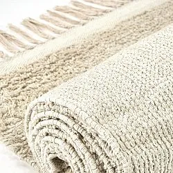 Hochflorteppiche - Celina Natural Cotton Shaggy (cremefarben/beige)