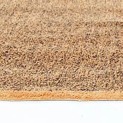 Rund Teppich - Celina Natural Cotton Shaggy (braun/orange)