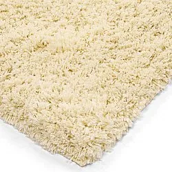 Hochflorteppiche - Combarro Solid Cotton Shaggy (hellgelb)