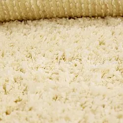 Hochflorteppiche - Combarro Solid Cotton Shaggy (hellgelb)