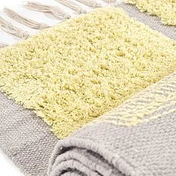 Hochflorteppiche - Cyrus Natural Cotton Shaggy (gelb)