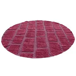 Rund Teppich - Cyrus Natural Cotton Shaggy (rot)