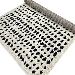 Hochflorteppiche - Dotty (schwarz/weiß)