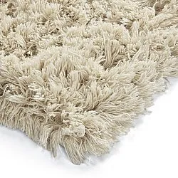 Hochflorteppiche - Fassale Hand Woven Wool Shaggy (creme)