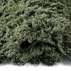 Hochflorteppiche - Fassale Hand Woven Wool Shaggy (moosgrün)