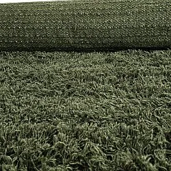 Hochflorteppiche - Fassale Hand Woven Wool Shaggy (moosgrün)