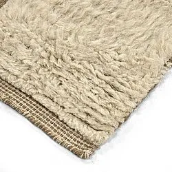 Hochflorteppiche - Kiberg Hand Woven Wool Shaggy (creme)