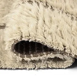 Hochflorteppiche - Kiberg Hand Woven Wool Shaggy (creme)