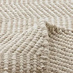 Wollteppich - Larkana (beige/weiß)