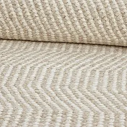 Wollteppich - Larkana (beige/weiß)