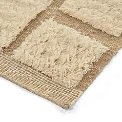 Hochflorteppiche - Leknes Hand Woven Wool Shaggy (creme)