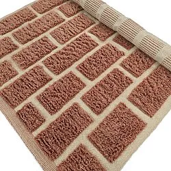 Hochflorteppiche - Leknes Hand Woven Wool Shaggy (terrakotta)