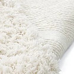 Hochflorteppiche - Lindos Natural Cotton Shaggy (weiß)