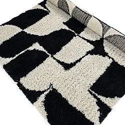 Hochflorteppiche - Marvao Natural Cotton Shaggy (offwhite/schwarz)