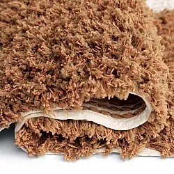 Hochflorteppiche - Kalymnos Natural Cotton Shaggy (offwhite/ocker)