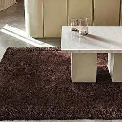 Hochflorteppiche - Molyvos Natural Cotton Shaggy (braun)