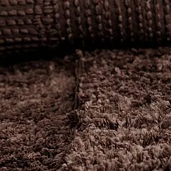 Hochflorteppiche - Molyvos Natural Cotton Shaggy (braun)