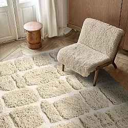 Hochflorteppiche - Otranto Natural Cotton Shaggy (cremefarben)