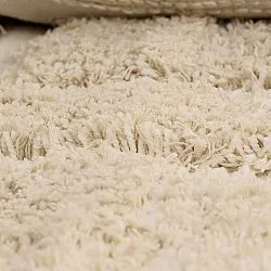 Hochflorteppiche - Otranto Natural Cotton Shaggy (cremefarben)