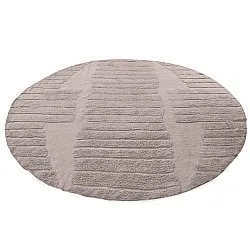 Rund Teppich - Rani Natural Cotton Shaggy (taupe)
