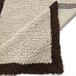 Hochflorteppiche - Sagres Natural Cotton Shaggy (offwhite/braun)
