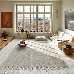 Hochflorteppiche - Sivia Natural Cotton Shaggy (cremefarben)