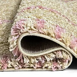 Hochflorteppiche - Tiznit (beige/rosa)