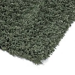 Hochflorteppiche - Combarro Solid Cotton Shaggy (grün)