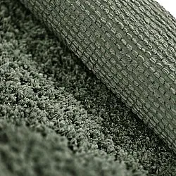 Hochflorteppiche - Combarro Solid Cotton Shaggy (grün)