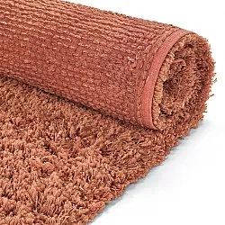 Hochflorteppiche - Combarro Solid Cotton Shaggy (hellorange)