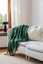Decken - Überwurf aus Wollmischung - Samantha (grün)