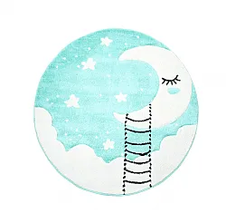 Kinderteppich - Bueno Moon (Türkis)