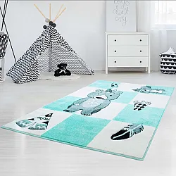 Kinderteppich - Bueno Indian Bear (Türkis)