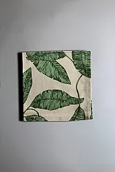 Serviette im 4er-Pack - Leaves (grün)