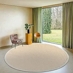 Rund Teppich (sisal) - Agave (beige/grau)