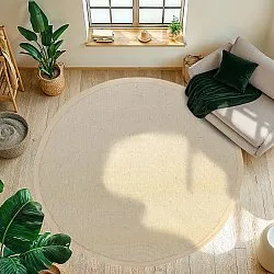 Rund Teppich (sisal) - Agave (taupe)