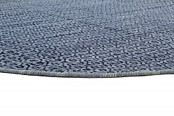 Runde Teppiche - Snowshill (blau/schwarz)