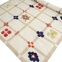 Wollteppich - Lausanne Flatweave Tufted Premium (weiß/beige)