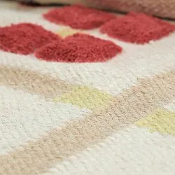 Wollteppich - Lausanne Flatweave Tufted Premium (weiß/beige)