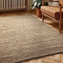 Wollteppich - Avafors Wool Bubble (hellbraun/weiß)