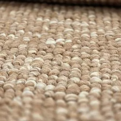 Rund Teppich - Avafors Wool Bubble (hellbraun/weiß)