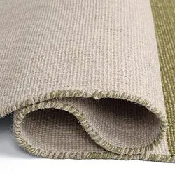 Wollteppich - Chaves (grün/beige)